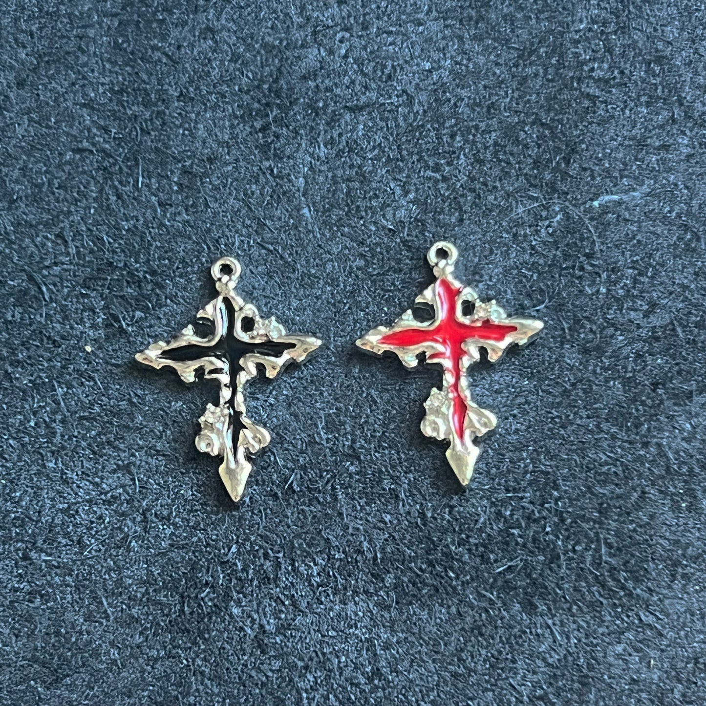 Enamel Gothic Cross(Not for sale, only for display)