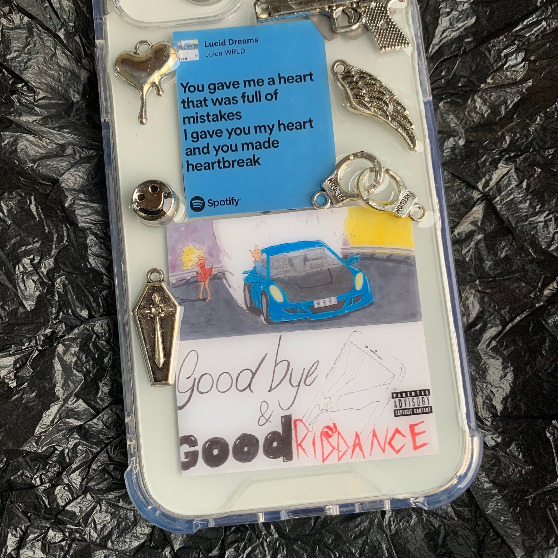 Juice WRLD Lyrics Cover - resinsgift