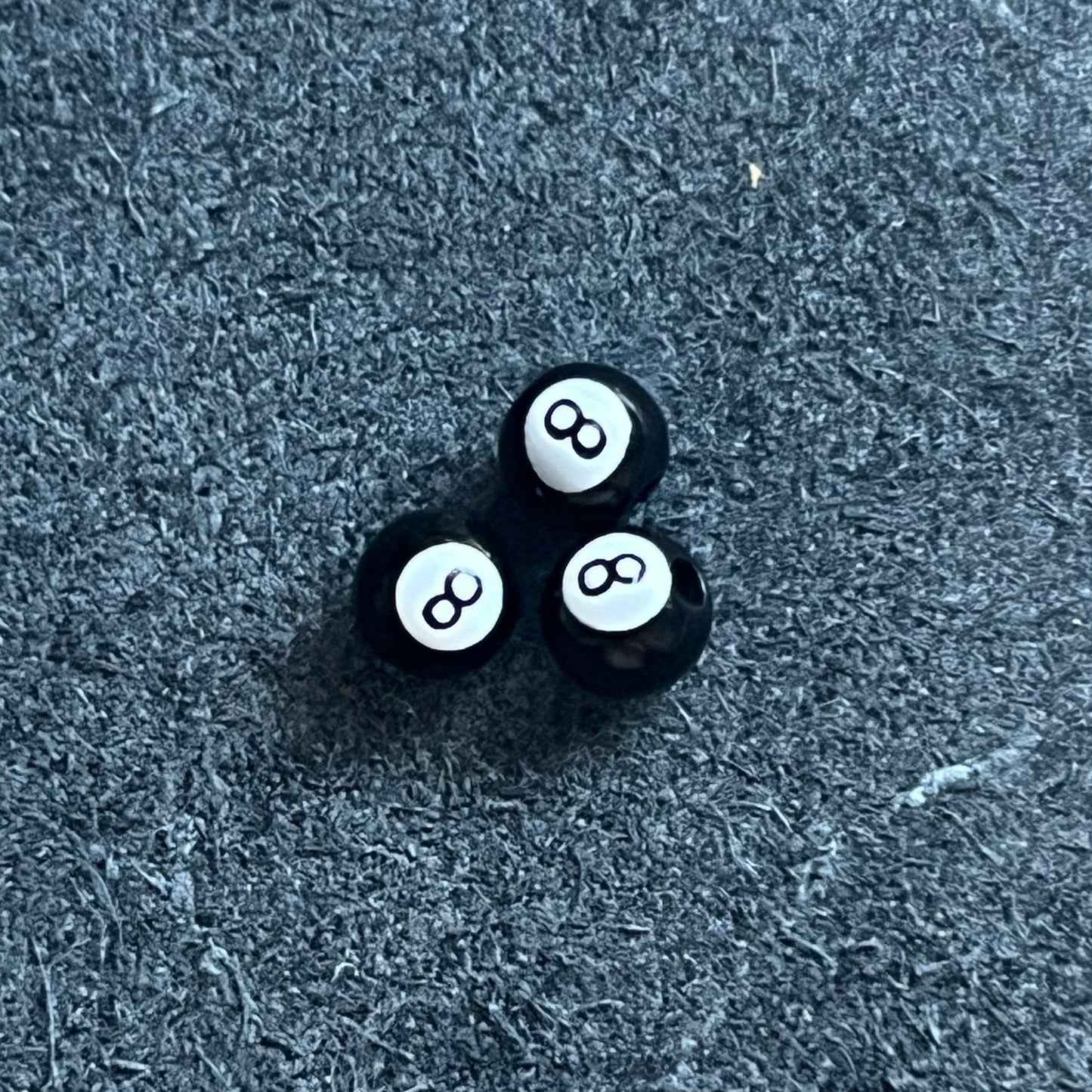 Billiard 8 Ball Bead(Not for sale, only for display)