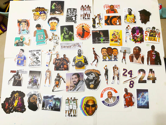 Basketball Players Stickers