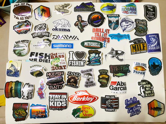 Go Fishing Stickers