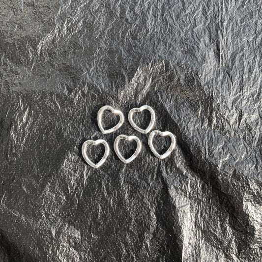 Hollow  Silver heart (Not for sale, only for display)